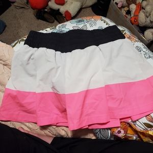 Adidas by Stella McCartney Black White Pink Colorblock Skirt